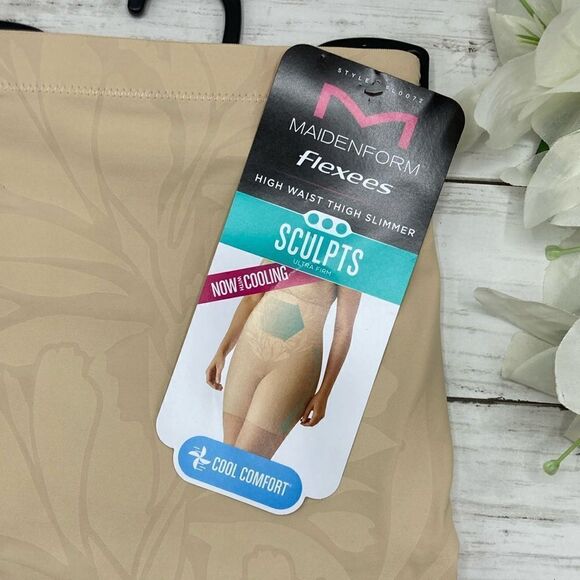 Maidenform Flexees LYCRA Fitsense Hi-Waist Sculpting Thigh Slimmer Underwear 1X - Picture 2 of 10